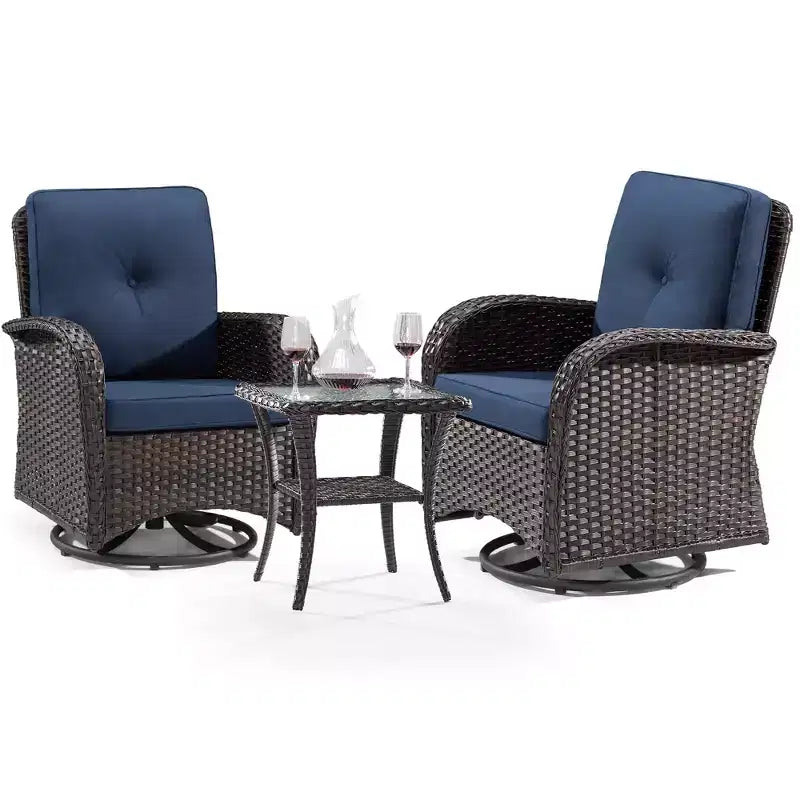 UPTIOT 2 - Person Outdoor Seating Group with Cushions
