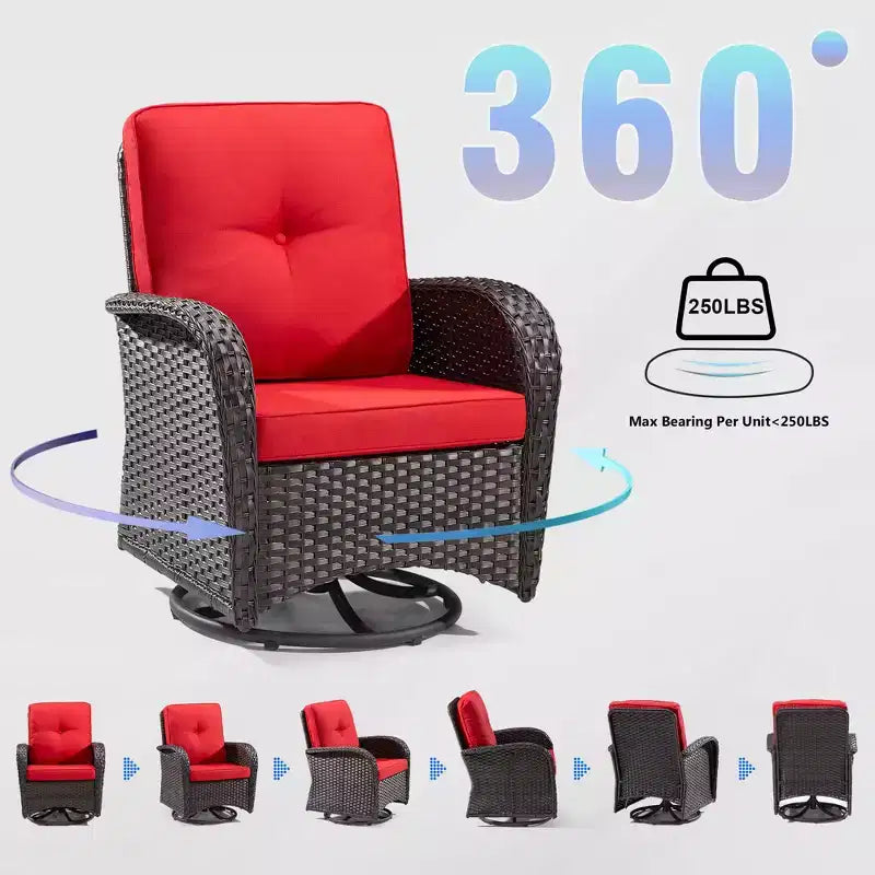 UPTIOT 2 - Person Outdoor Seating Group with Cushions