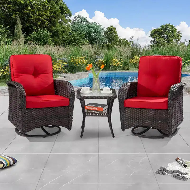 UPTIOT 2 - Person Outdoor Seating Group with Cushions