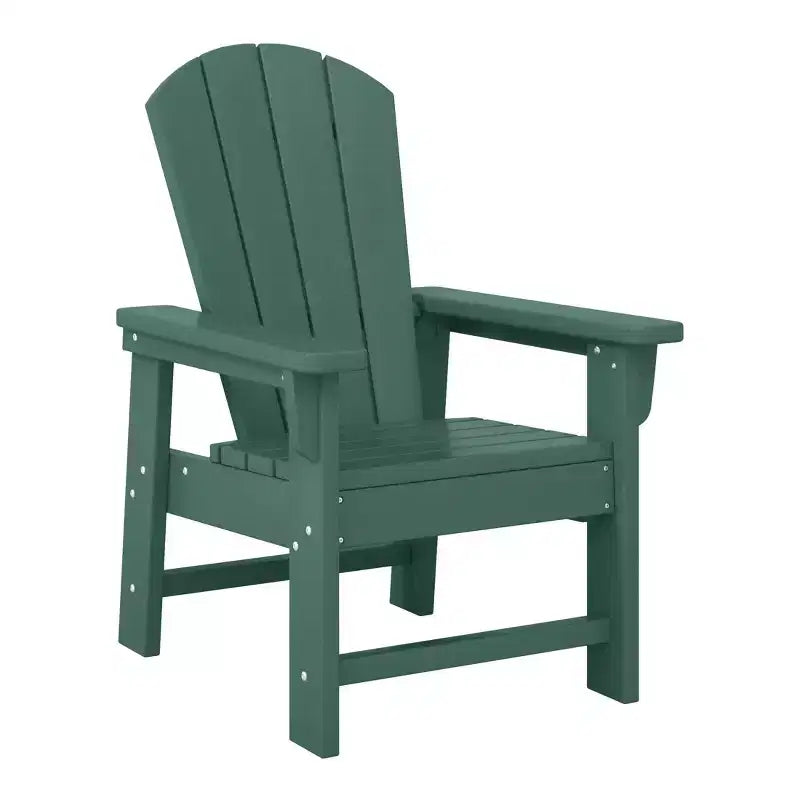 WestinTrends Malibu Kids 5-Piece HDPE Outdoor Patio Round Dining Table and Chairs Set