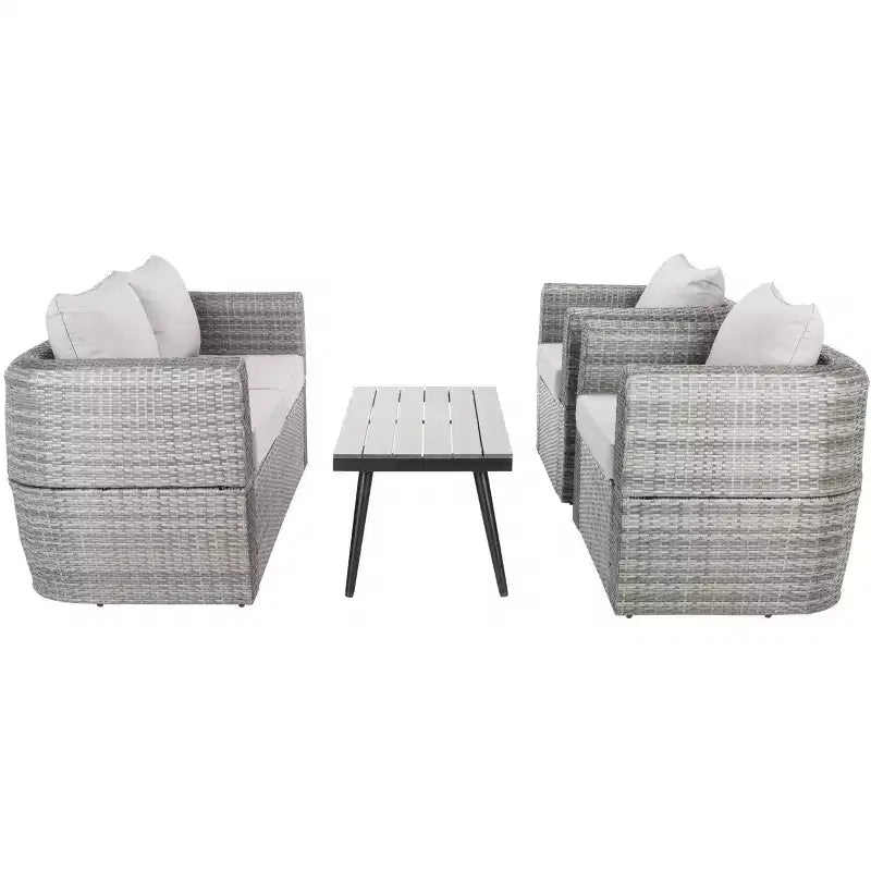 Tarien 4 Piece Living Set - Indoor/Outdoor - PAT7524 - Safavieh