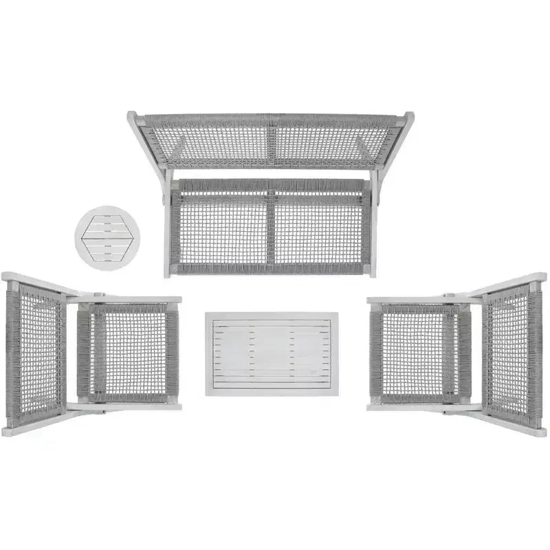 Kobina 5 Piece Living Set - Indoor/Outdoor - PAT7314 - Safavieh