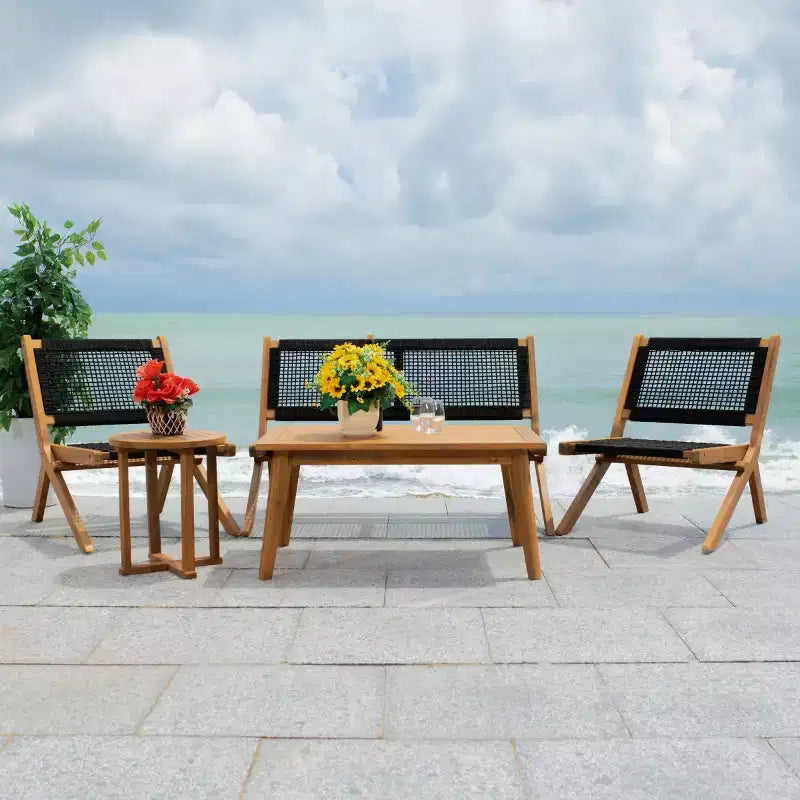 Kobina 5 Piece Living Set - Indoor/Outdoor - PAT7314 - Safavieh