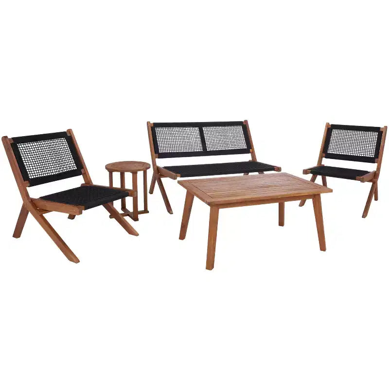 Kobina 5 Piece Living Set - Indoor/Outdoor - PAT7314 - Safavieh