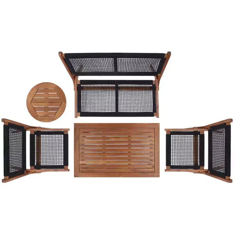 Kobina 5 Piece Living Set - Indoor/Outdoor - PAT7314 - Safavieh