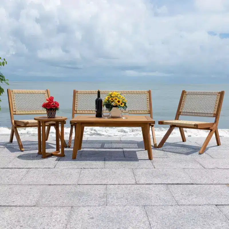 Kobina 5 Piece Living Set - Indoor/Outdoor - PAT7314 - Safavieh