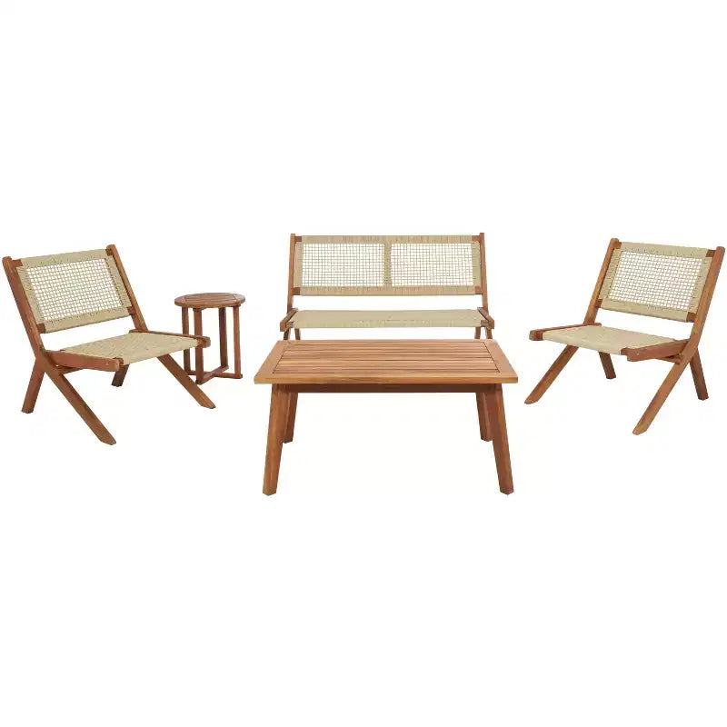 Ensemble de 5 meubles de salon Kobina - Intérieur/Extérieur - PAT7314 - Safavieh