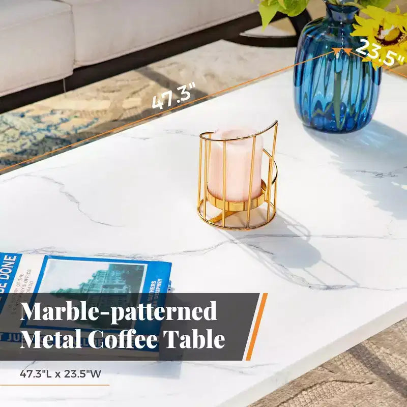 Captiva Designs 6pc Metal Patio Furniture Conversation Set with Armchairs and Ottomans for Garden Porch Backyard