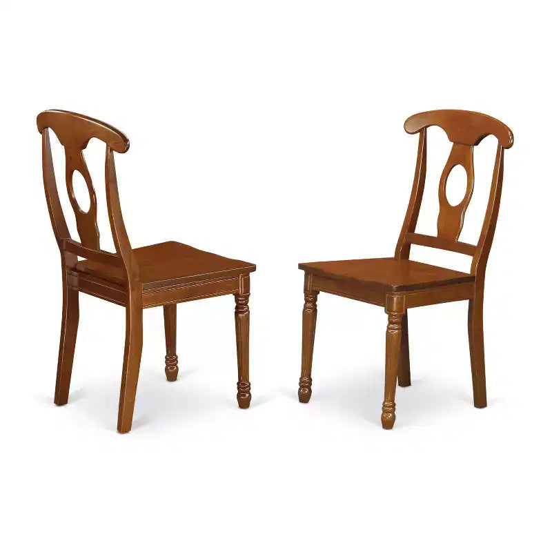 HomeStock Dining Table Set With Butterfly Leaf And Chairs Oval Style