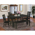HomeStock Rectangle Kitchen Dining Table Set With 4/6 Chairs
