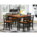 HomeStock Counter Height Dining Set Pub Table 4/6 Chairs 54x54 Inch Kitchen Set