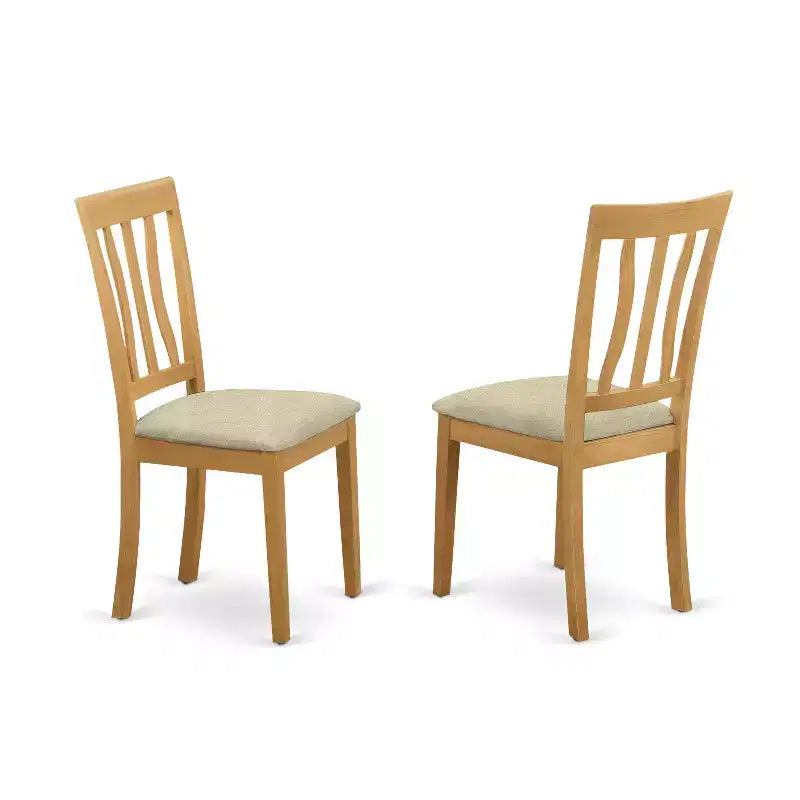Kitchen Dinette Set Rectangular Table And Dining Chairs Style Oak