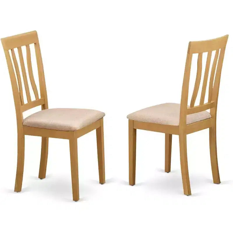 Kitchen Dinette Set Rectangular Table And Dining Chairs Style Oak