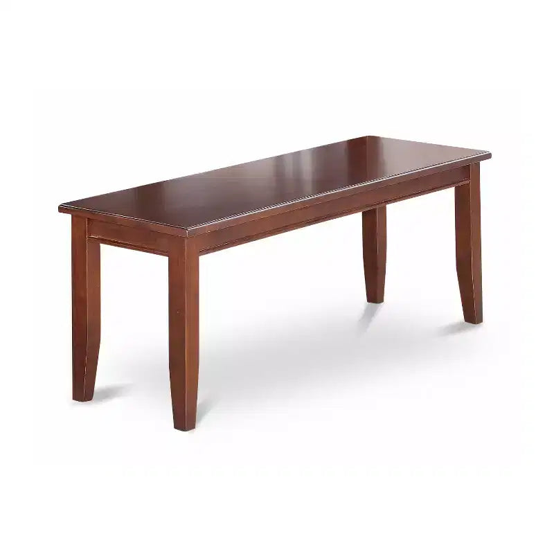 HomeStock Saddle Brown Rectangle Dining Table Set with 6 Chairs