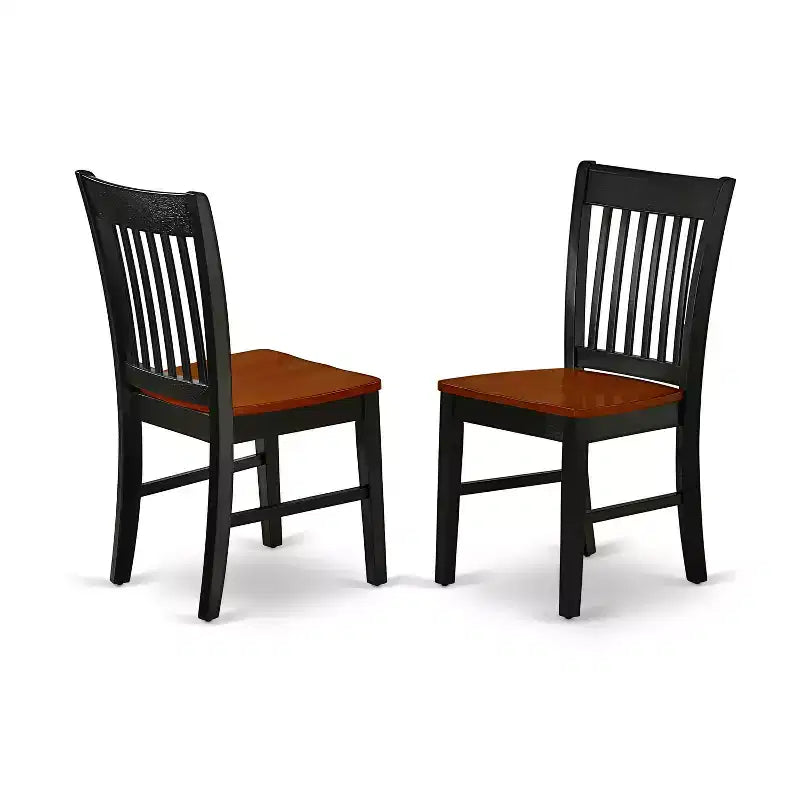 HomeStock KENO7-BCH-W 7 Piece Dining Room Set Black Cherry