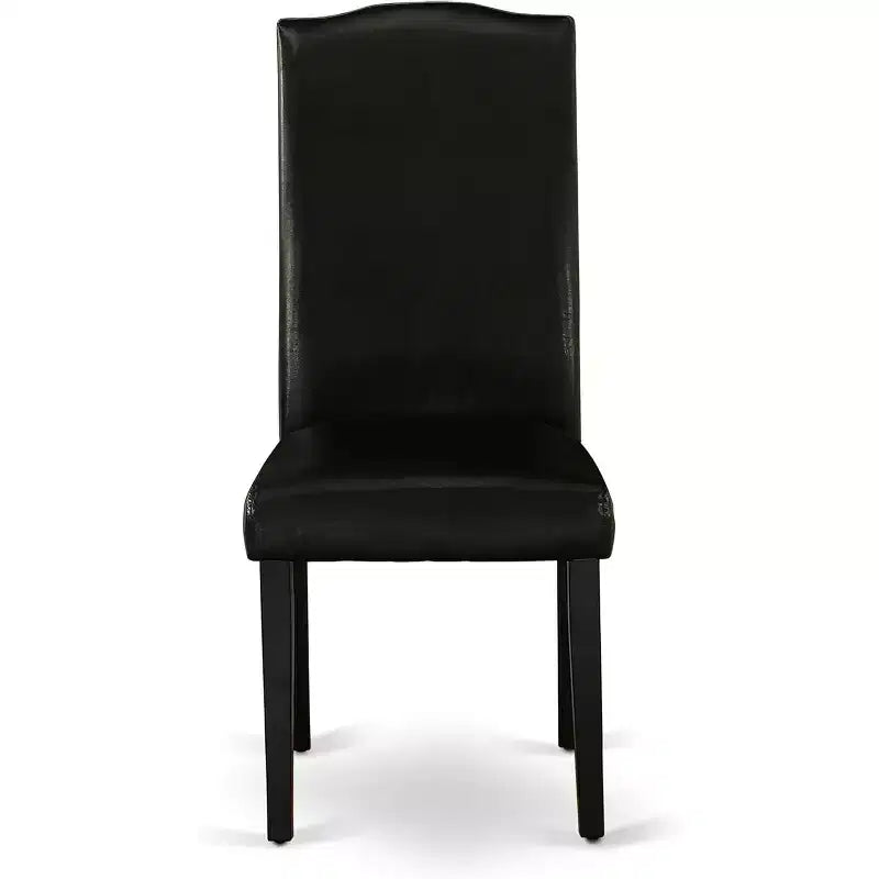 Modern 5 Piece Dining Set Kitchen Table & 4 Chairs Black