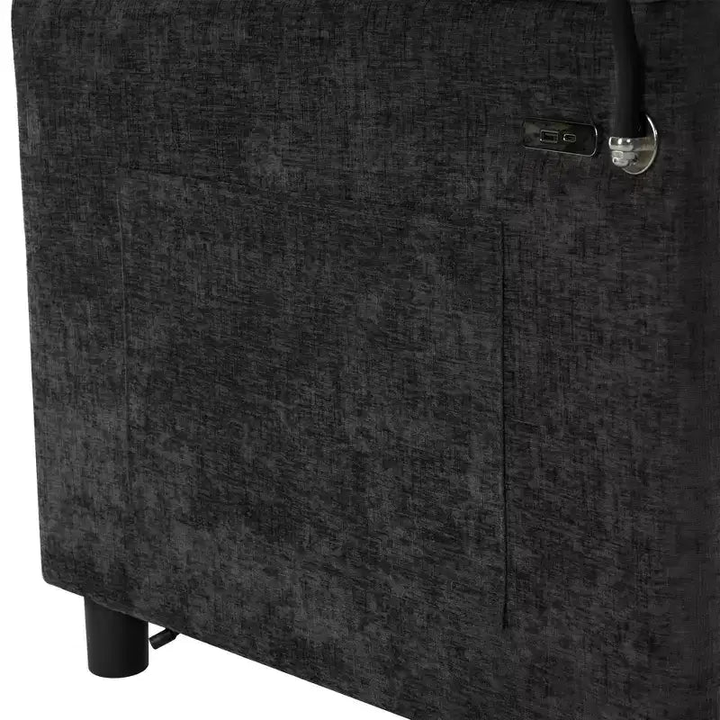 Merax Comfortable Chenille Loveseat Sofa with Pull-Out Sofa Bed