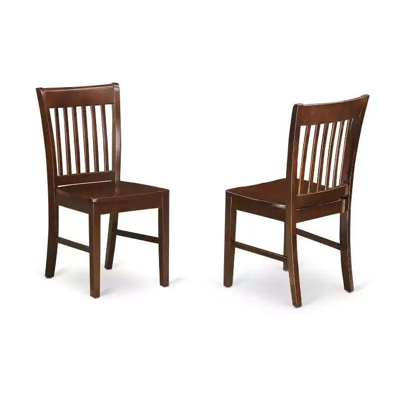 HomeStock Belmont Formal Dining Room Set-Dinette Table And Dinette Chairs, Mahogany