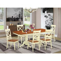 HomeStock Belmont Dining Table Set, White