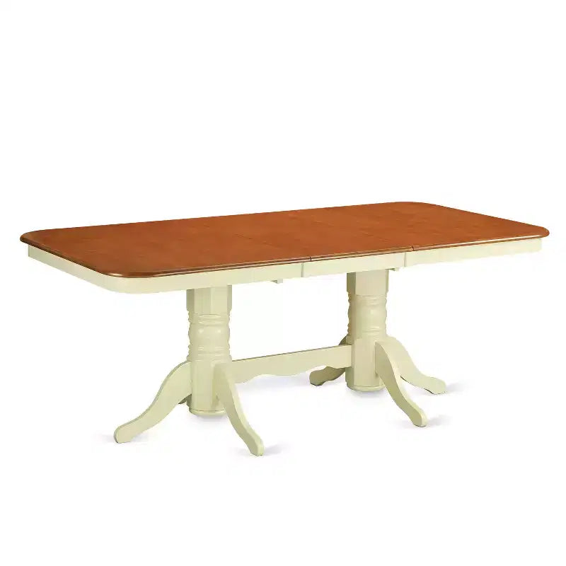 HomeStock Belmont Dining Table Set, White