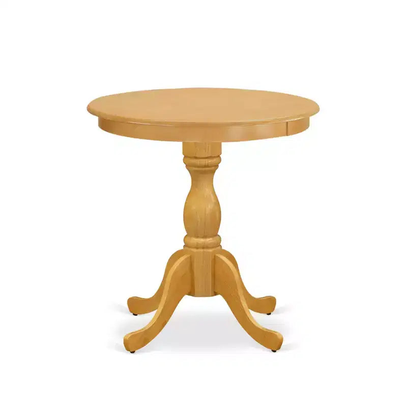 HomeStock Belmont 3-Pc Modern Dining Room Set - 2 Dining Room Chairs and 1 Dining Room Table (Oak Finish)