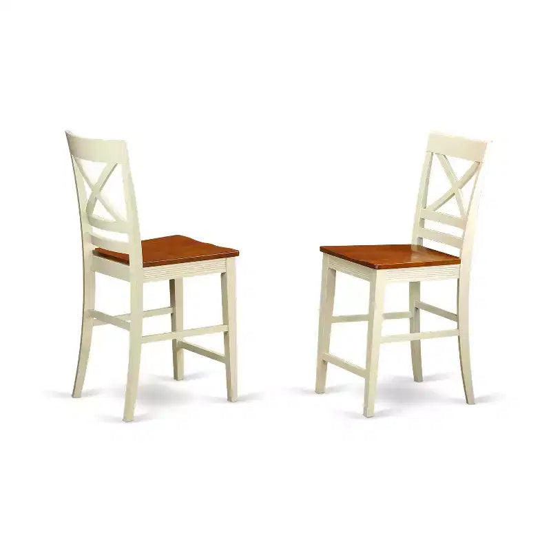 HomeStock Belmont Dining Counter Height Set- High Table And Dining Chairs