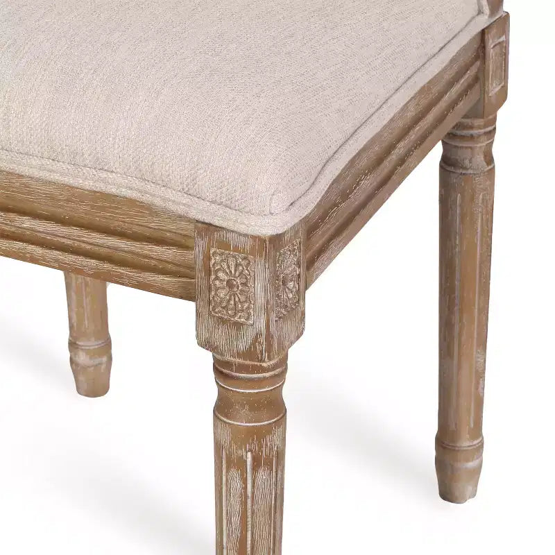Christopher Knight Home Remuda French Country Fabric Upholstered Wood and Cane 5 Piece Circular Dining Set