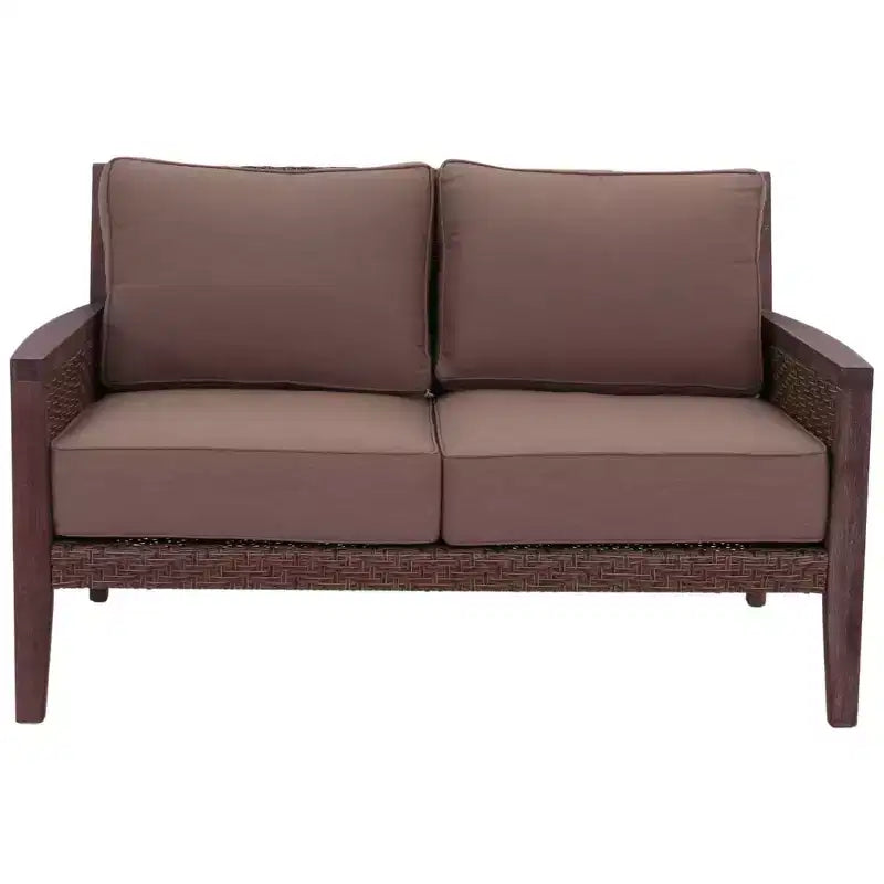 Courtyard Casual Buena Vista II 6 pc Loveseat Group with Ottomans Includes: One Loveseat, One Coffee Table, Two Club Chairs & Two Ottomans
