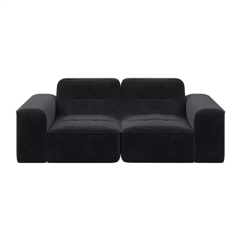 ModernLuxe Modular Sectional Sofa, DIY Sparkling Chenille Upholstered Tufted Sofa Couch, 3-Seat/5-Seat with Ottoman, No Assembly