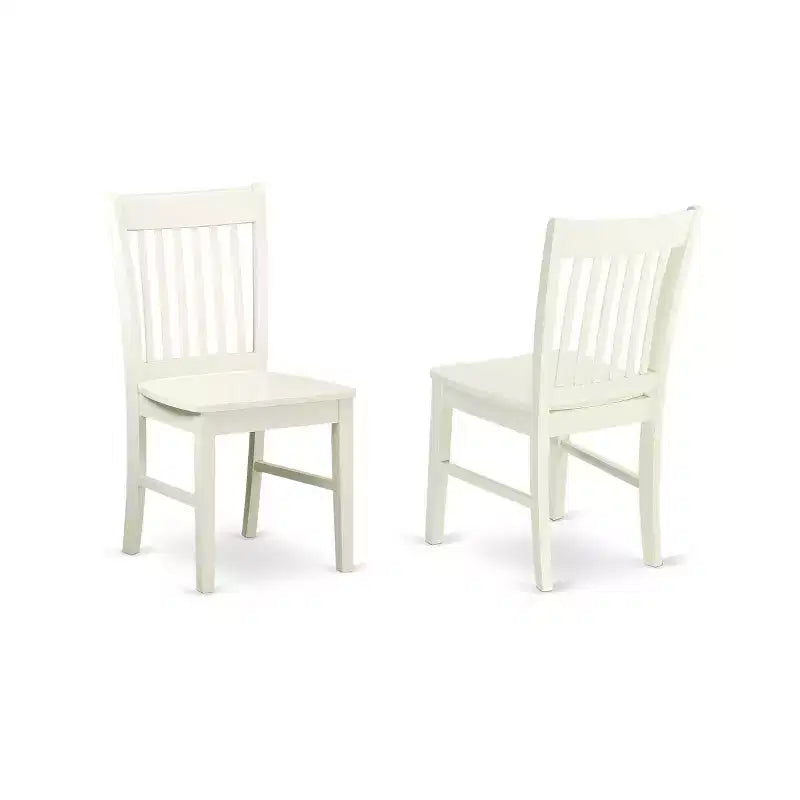 Nordic Dining Set 7Pc - Linen White Table & Kitchen Stools - Modern Farmhouse Style