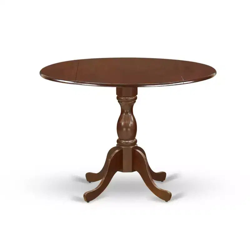 3-Piece Mahogany Finish Solid Wood Top - Dining Room Set - Seats 4