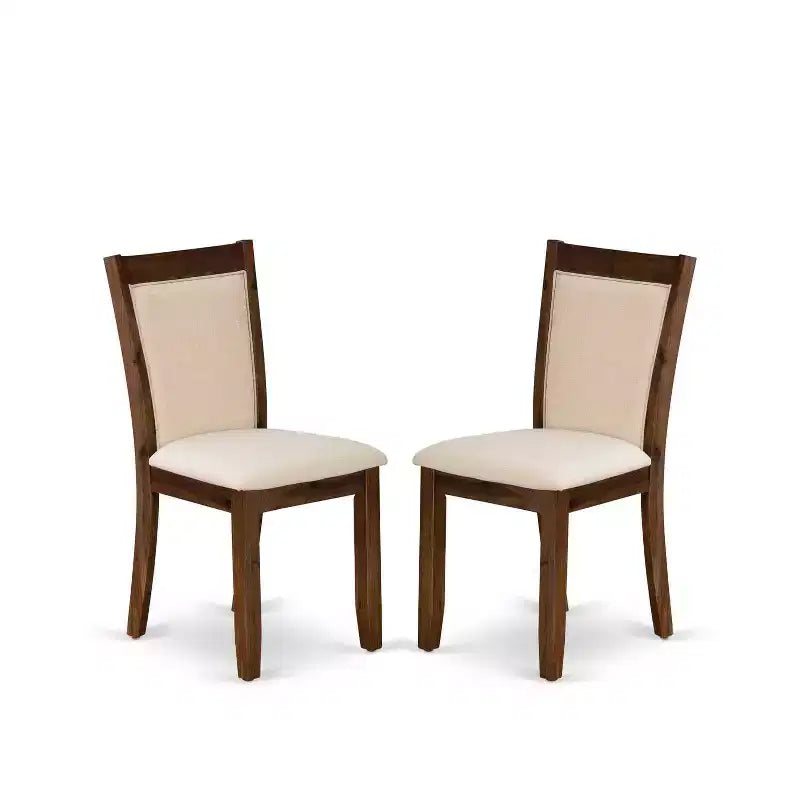 HomeStock 3-Piece Sand Blasted Black Finish Solid Wood Top Dining Table with 2 Chairs