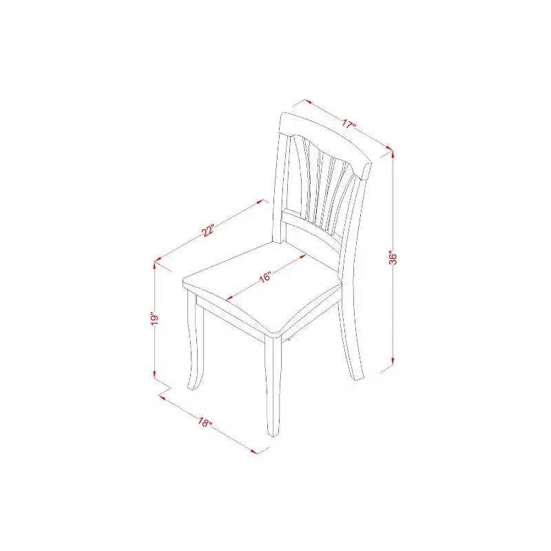 Luxury Dining Table Set - Kitchen Table with Chairs - 7 Piece Rectangle Table Set