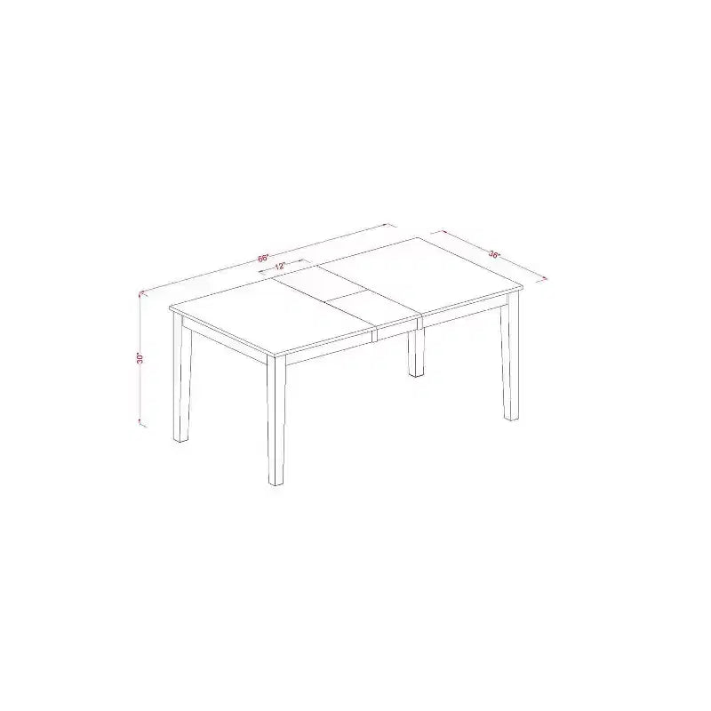 HomeStock 6-Piece Rectangle Buttermilk and Cherry Finish Solid Wood Top dining Table with 1-Bench and 4-Chairs