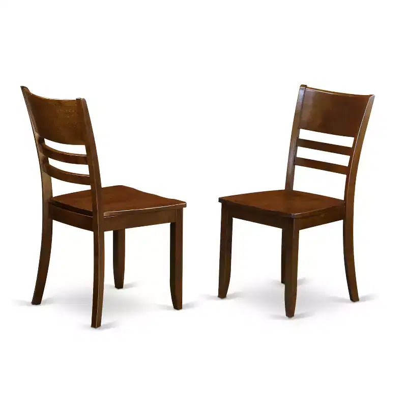 Gothic Dinette Set - Kitchen Table with Drop Leaves & Leather Chairs - 5 Piece