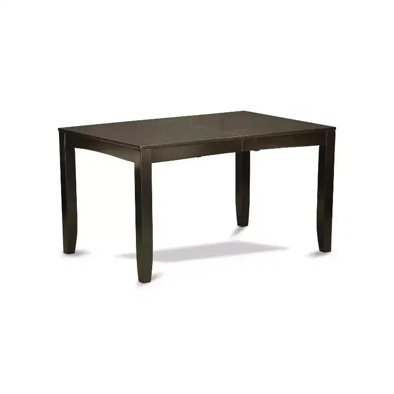 Luxury Dinette Set - Table with Leaf & Chairs - Cappuccino Finish - Modern & Traditional Design