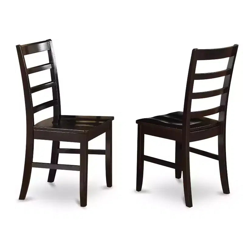 Luxury Dinette Set - Table with Leaf & Chairs - Cappuccino Finish - Modern & Traditional Design