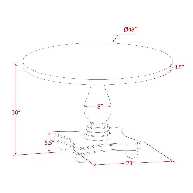 HomeStock 5-Piece Sand Blasted Black Finish Solid Wood Top Dining table with 4 Chairs