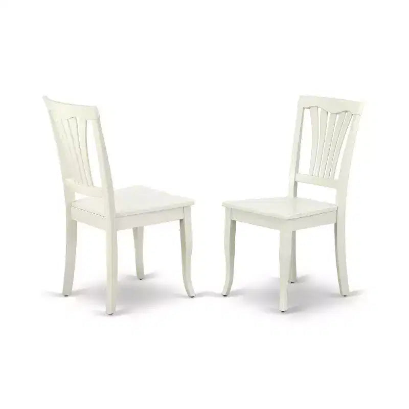 Rectangular Dining Set 5Pc 60 Inch Table with 4 Chairs - Modern Farmhouse Style