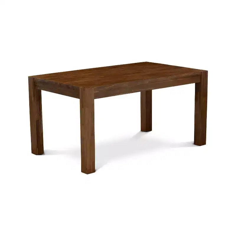 5-Piece Multi-Color Solid Wood Top - Rectangular Dining Room Set - Seats 4