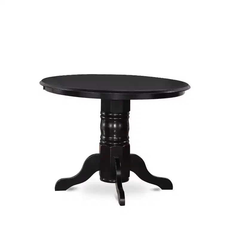 Kitchen Table Set 5 Piece - Round Dining Table with Chairs - Modern Bistro Style Furniture