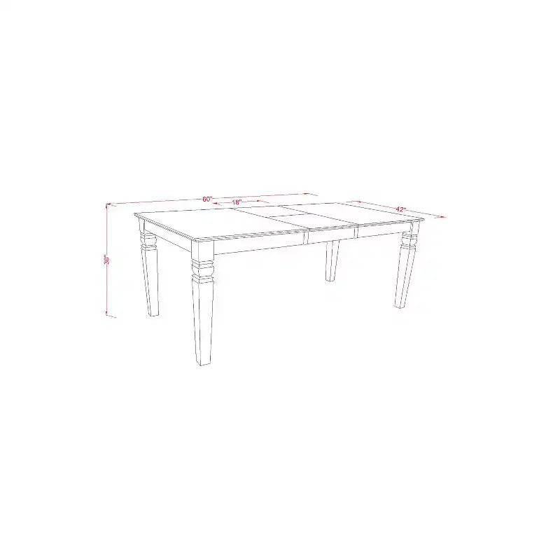 Modern Dining Set 7 Piece - Rectangle Table with Leaf & 6 Fabric Chairs - Black Finish