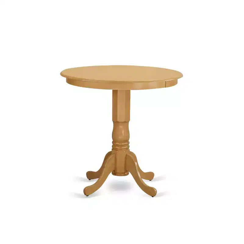 HomeStock 3-Pc Natural Oak Finish Solid Wood Top - Dining Room Set - Seats 4