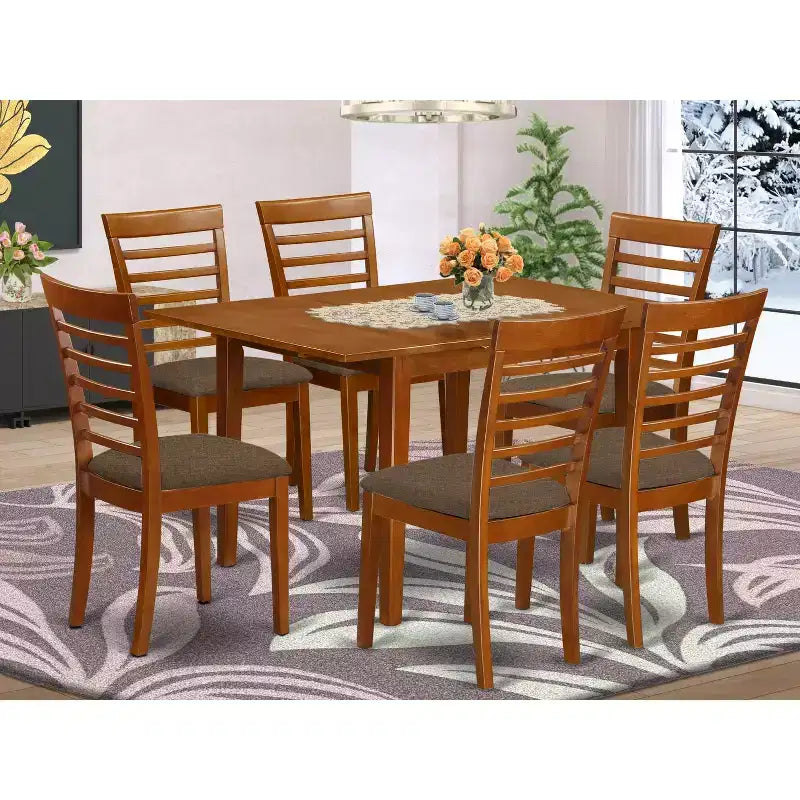 Dinette Set - Small Kitchen Table with 4 Chairs - Cottage Style Dining Room Set