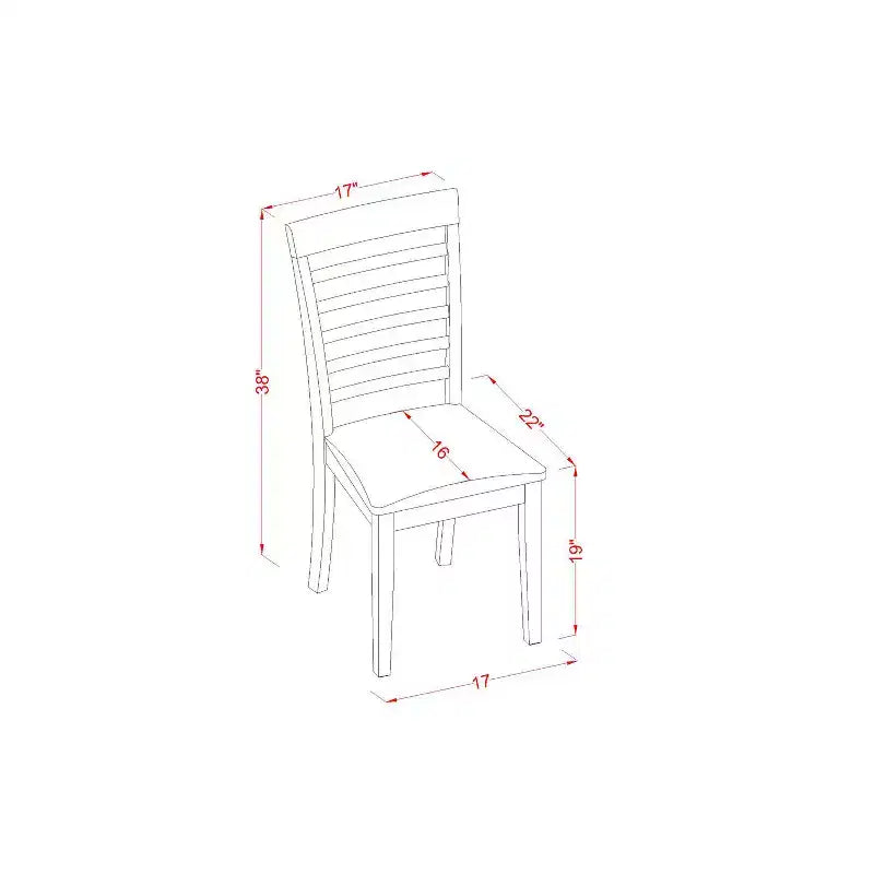 Dinette Set - Small Kitchen Table with 4 Chairs - Cottage Style Dining Room Set