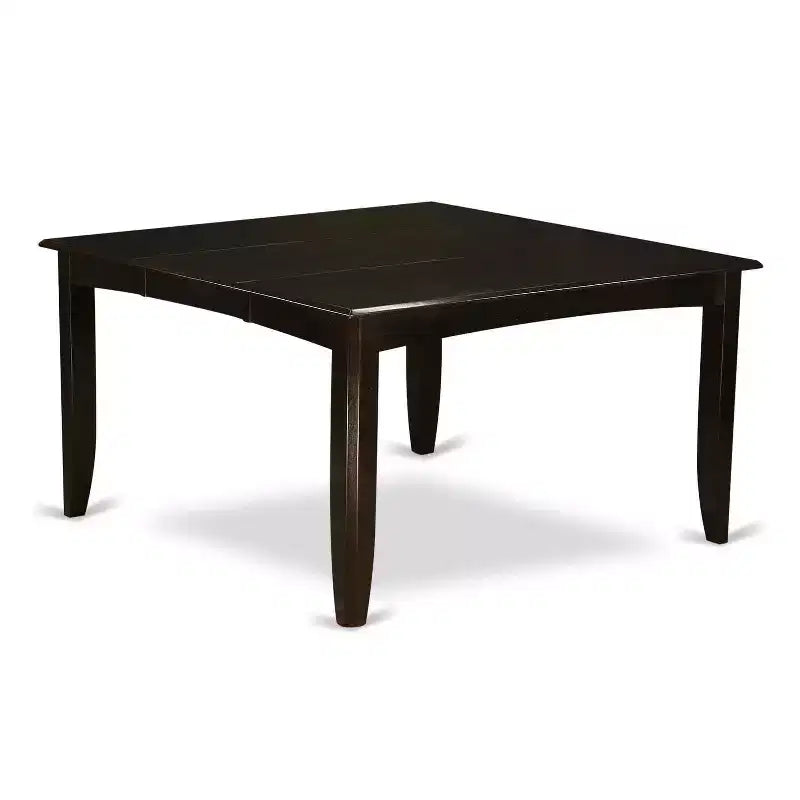 Dining Table Set - 54 Inch Kitchen Table with 8 Chairs - Cappuccino Finish - Modern Design