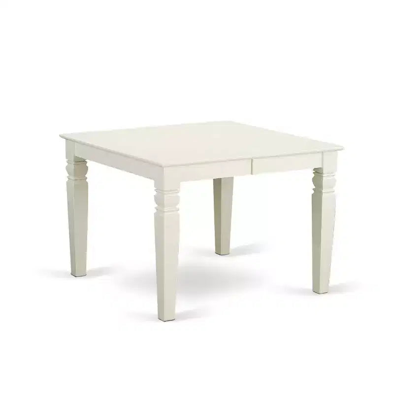 HomeStock 7-Piece Rectangle Buttermilk & Cherry Finish Solid Wood Top Dining Table with 6-Chairs with Butterfly Leaf