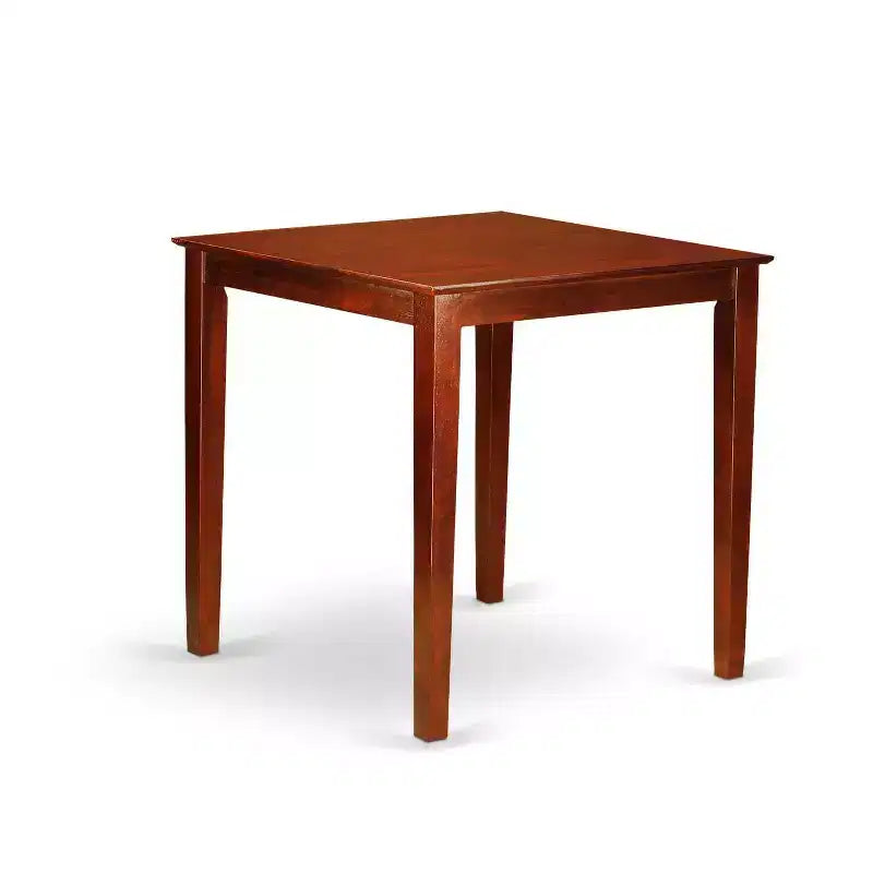 HomeStock 5-Pc Natural Brown Finish Solid Wood Top - Dining Room Set - Seats 4