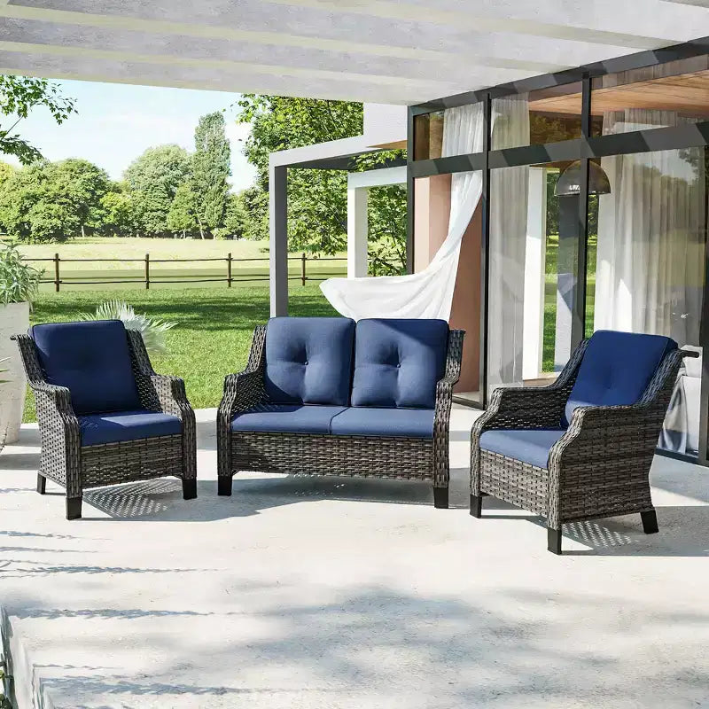 UPTIOT Ensemble de causeuses d'extérieur avec fauteuils ergonomiques et design résistant à l'eau