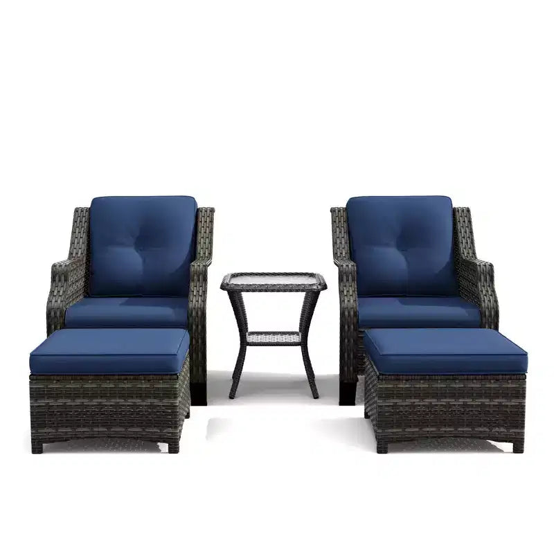 UPTIOT Premium Outdoor Patio Lounge Set with Ergonomic Design and All-Weather Comfort